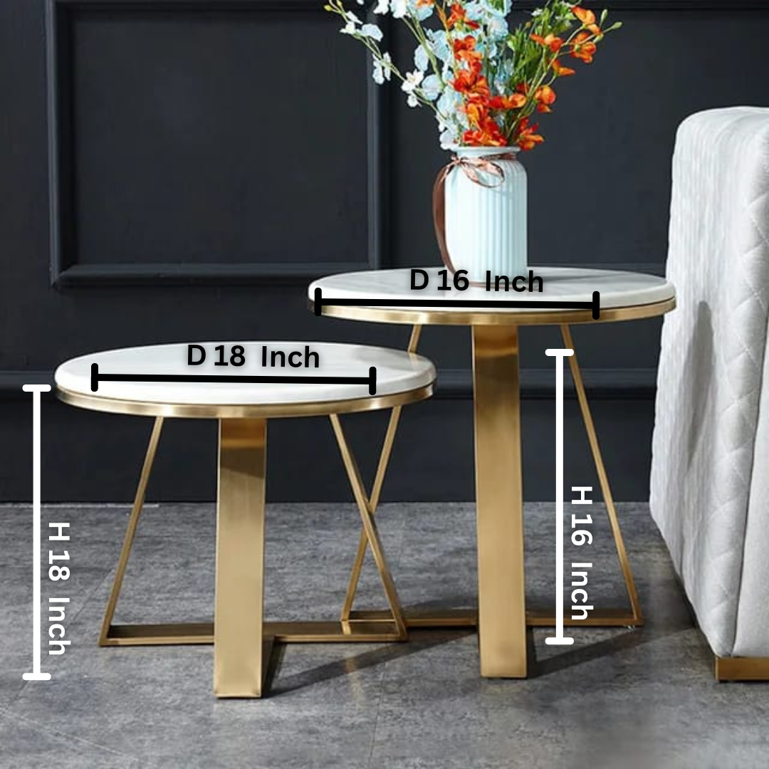 Round Side Table, Living Room End Table | 0133