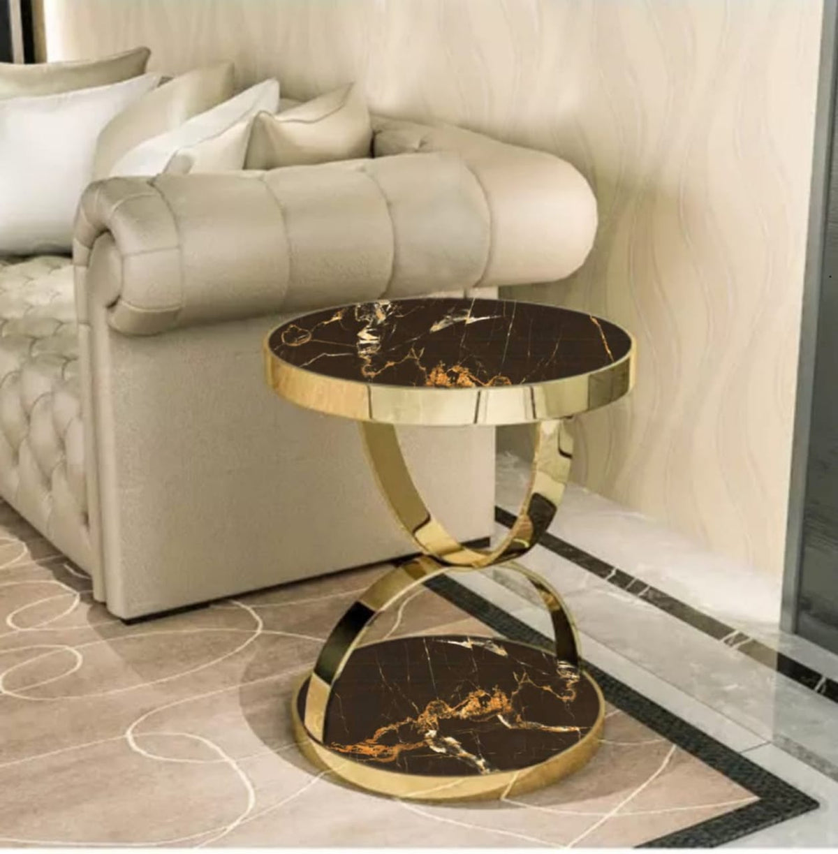 Sofa Side Table With  MDF Top 0001