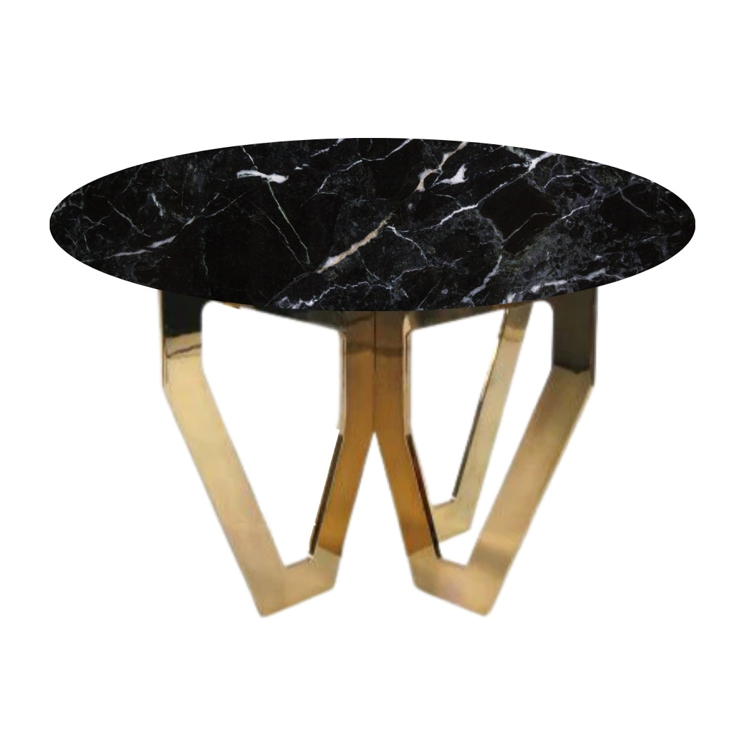Metal Simpli Home Pedestal End Table  | MST-0171