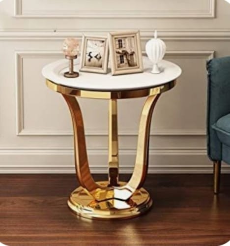 Stainless Steel Sofa Side End Table With Chrome Finish| 5001
