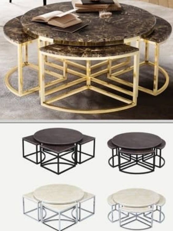 Modern Home Decor Furniture MDF Leisure Side Table Nest of Tables | 0399